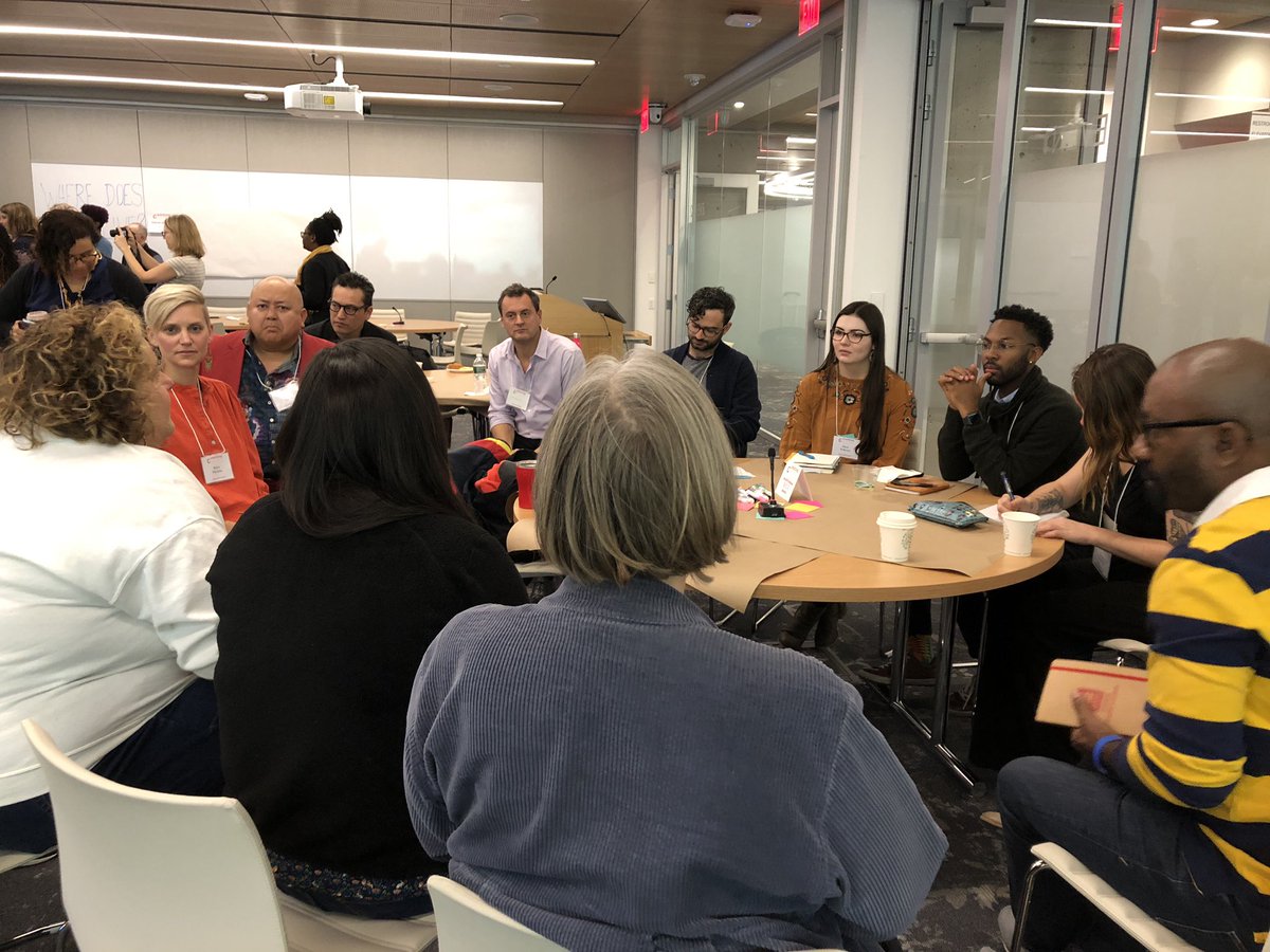 AIECtC's tweet photo. Day two of #ctcph kicks off with exploring this prompt through writing, sound, and movement. #artsed @hgse https://t.co/jBm43hjDAv