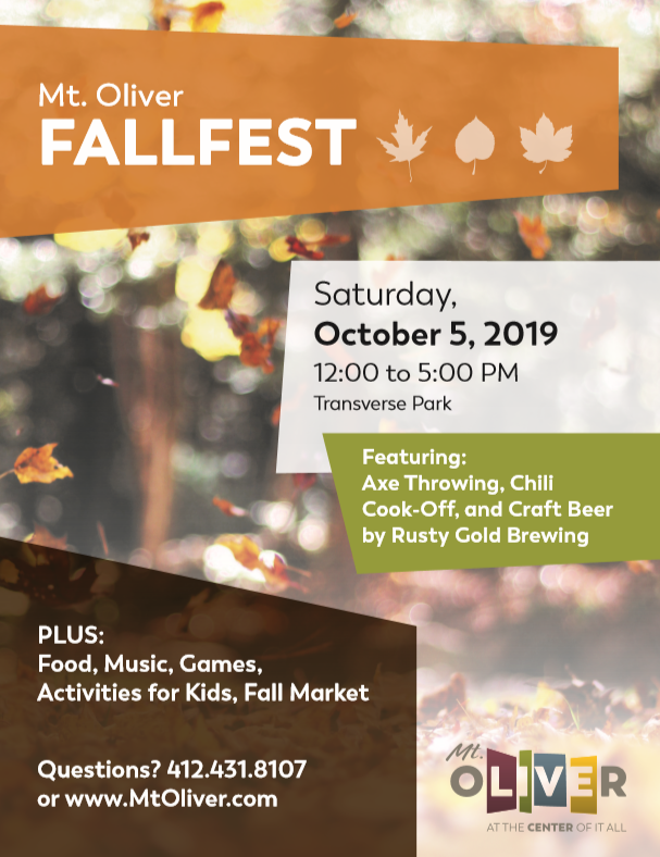 RedstartRoaster's tweet image. Goodbye summer! Help us bring in fall at Mt. Oliver Fall Fest in Transverse Park from 12pm to 5pm today! buff.ly/353f32K