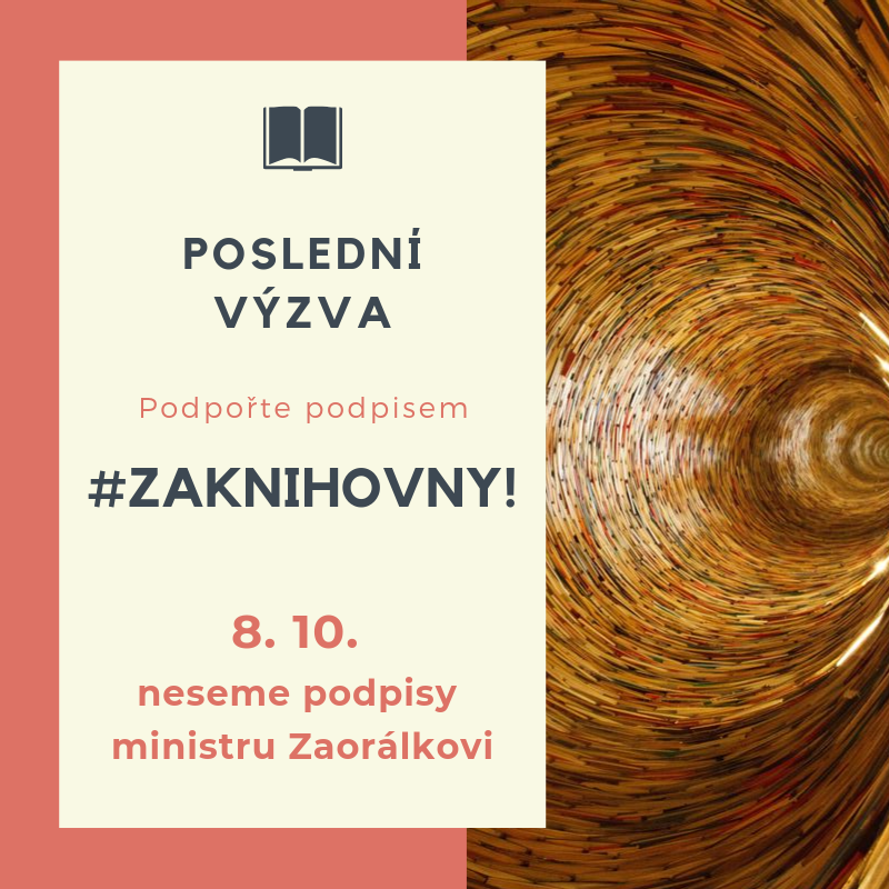 IKAROScz's tweet photo. Není-li vám lhostejný osud knihoven, zvažte podpis pod petici #zaknihovny která se staví za zlepšení podmínek práce pro knihovníky. 
https://t.co/xWUdt2e2wg https://t.co/cyuJZvY81F