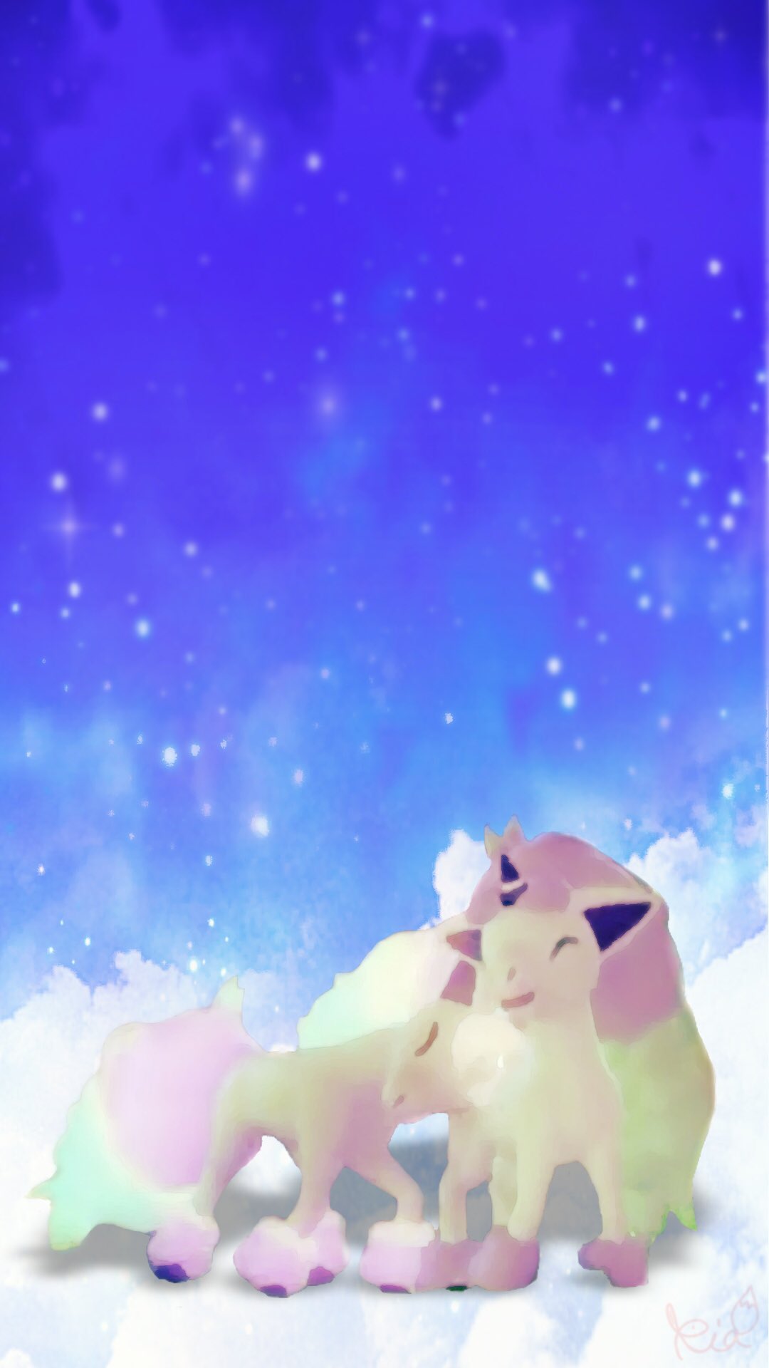 リア ꪔ ポケモン部屋の住人 絵は描けないけど加工ならば と 早速作成 艸 ロック画面でもlineの背景でもご自由にお使いください ๑و W و ガラルポニータ フリー壁紙 ポケモンライブカメラ ポニータ ポケモン剣盾 T Co