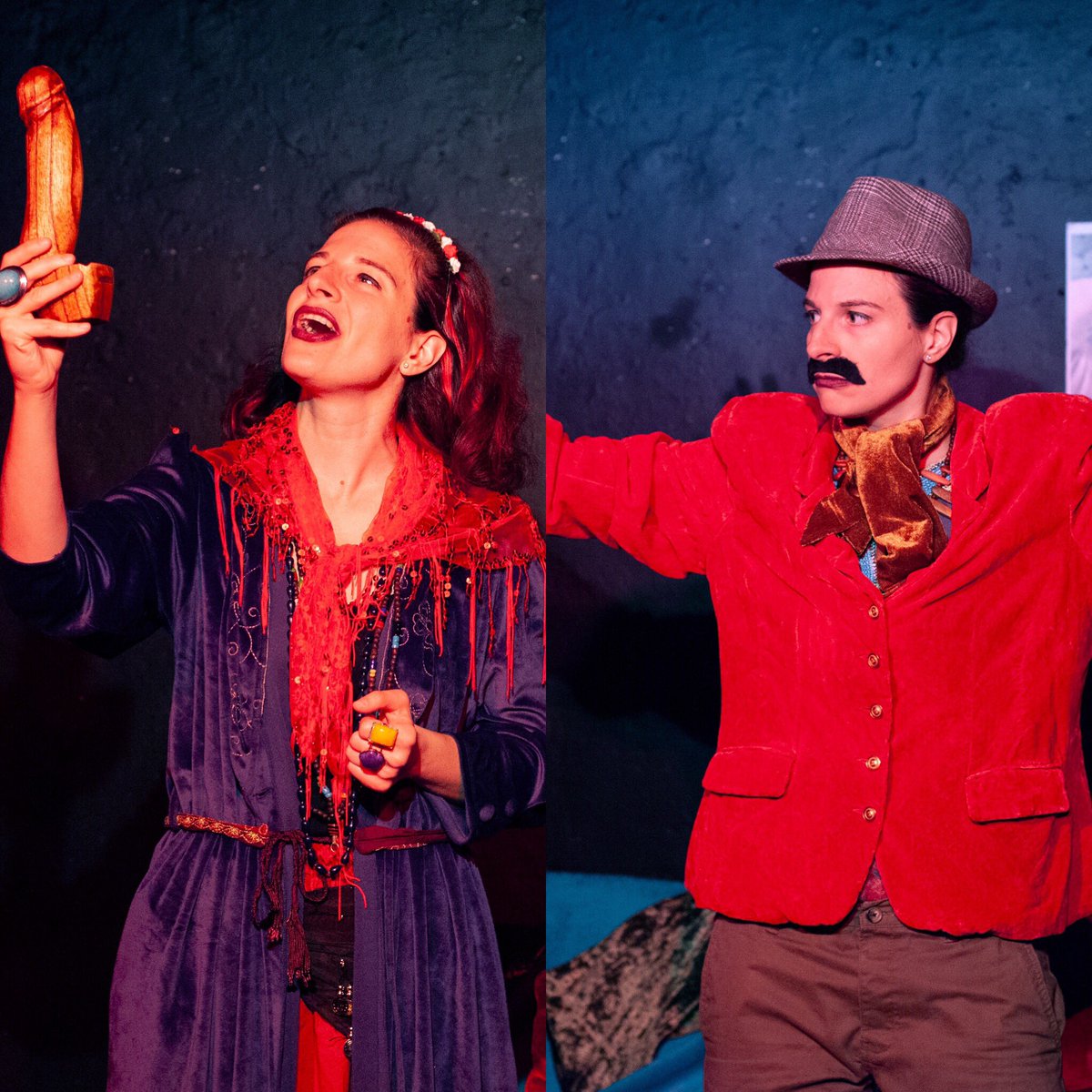 Luna and Equador are coming back for one night only! Come see us in Sex Magick <a href="/vagina_museum/">Vagina Museum</a> on weds 9th of October at 7:30 pm!
A <a href="/PrimalTheatre/">Primal Theatre</a> production 
#museum #vaginamuseum #vagina #vulva #play #magic #magick #theatre #stage #comedy #farce  #physicaltheatre #accent #healer