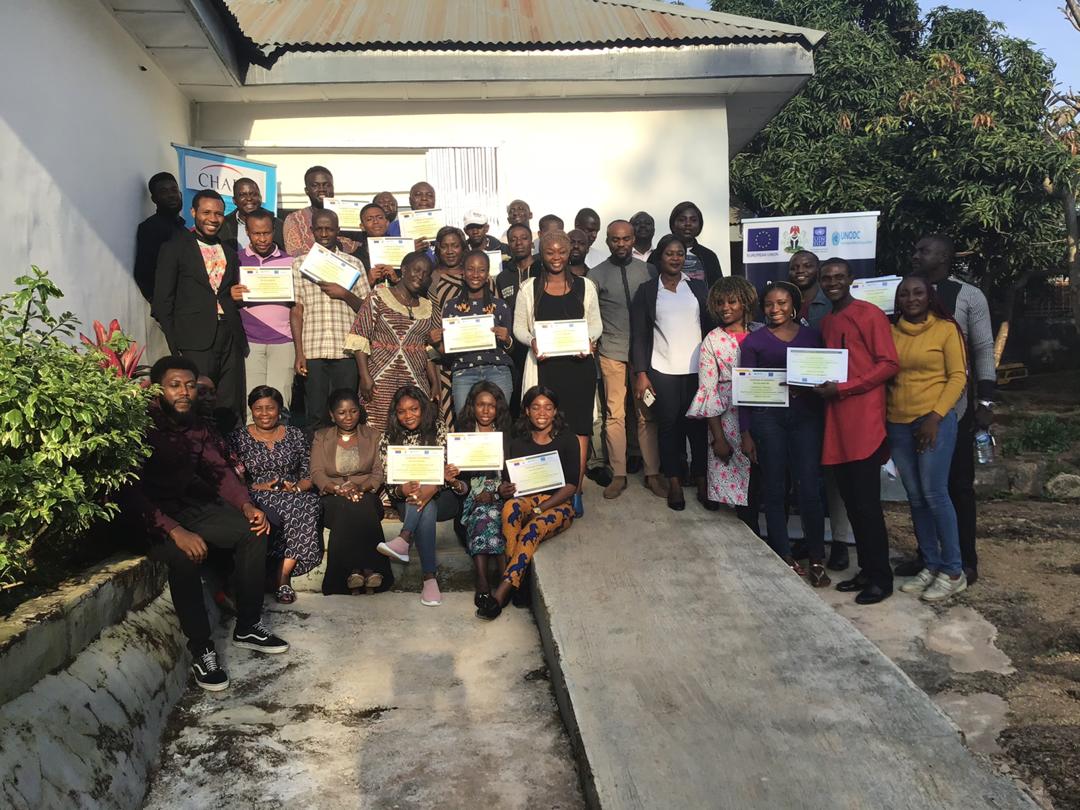 charisorg's tweet photo. 30/09/19 - 2/10/19. 3-day DPTC sensitization workshop for 35 media professionals (television, radio, print and social media).#DPTC #EU #UNDP #UNODC
#charishealthcare #Sensitizationondruguse #supportdon'tpunish #JI4YE
#KTFM #StateInformation
#NigeriaStandard #AIT
#CoreTVNews #FRCN https://t.co/xh4PKZ9Iqc