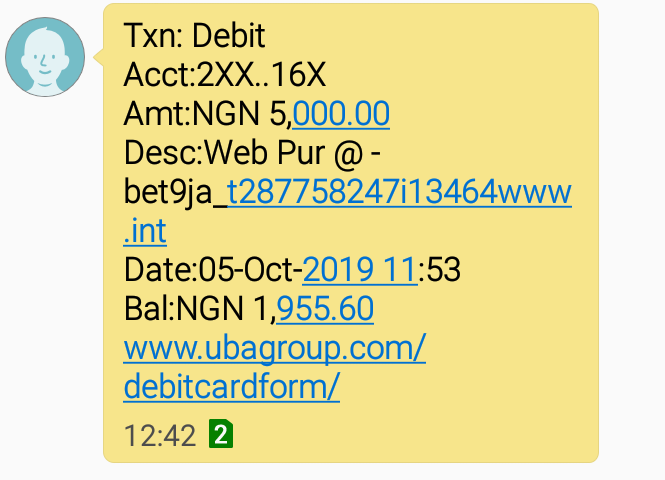 ifysuku's tweet photo. @Bet9jaHelp Credit my account please. Only one as credited after paying 5000 twice. Time is going. ID 1218856 https://t.co/UFxG04RDhW