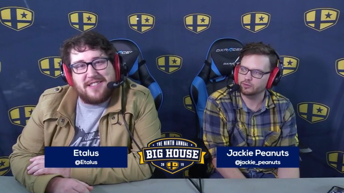 TheBigHouseSSB's tweet image. Rivals Top 8 is LIVE! #TBH9

The wonderful @Etalus &amp;amp; @jackie_peanuts will be bringing you all the action! 

Who’s going to be the first Big House @RivalsOfAether Champion? Find out!
📺 twitch.tv/btssmash3