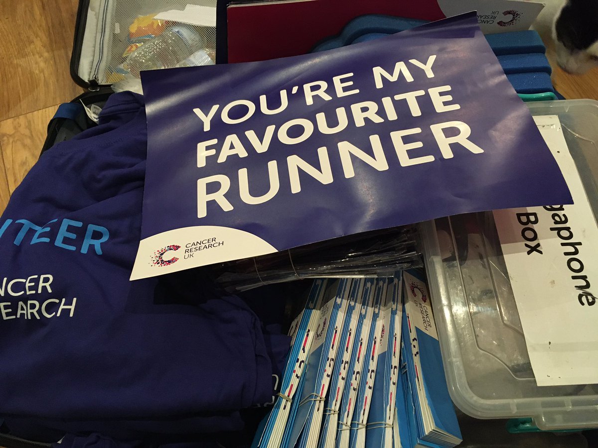 tom_anyname's tweet photo. Twas the night before running, and the cheering kit is packed...All ready for the @CR_UK cheering point at @CardiffHalf just before the 8-mile marker. Runners - give us a wave! And send us your supporters too! @CRUKCymru @CRUKChallengers #RunTheDiff https://t.co/DvCDQgY5Sx