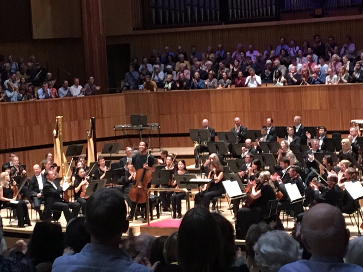 Fantastic Elgar Cello Concerto in a sold out hall with @ShekuKM 👏👏 Sibelius 6 up next! @southbankcentre #LPO1920