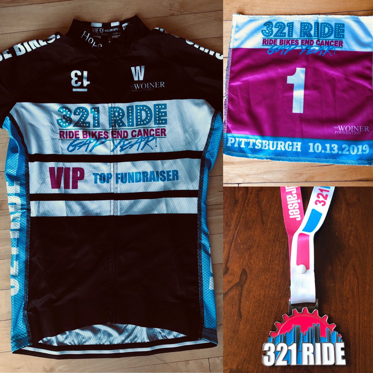 Fresh #321RidePGH swag just in from <a href="/Fly_Vie13/">Vie13 Kustom Apparel</a>! The ride is ONE WEEK away! There’s still time to register to join us next Sunday 10/13: 
321ride.rallybound.org/Static/Ride-De… #RideBikesEndCancer #cycling #Pittsburgh