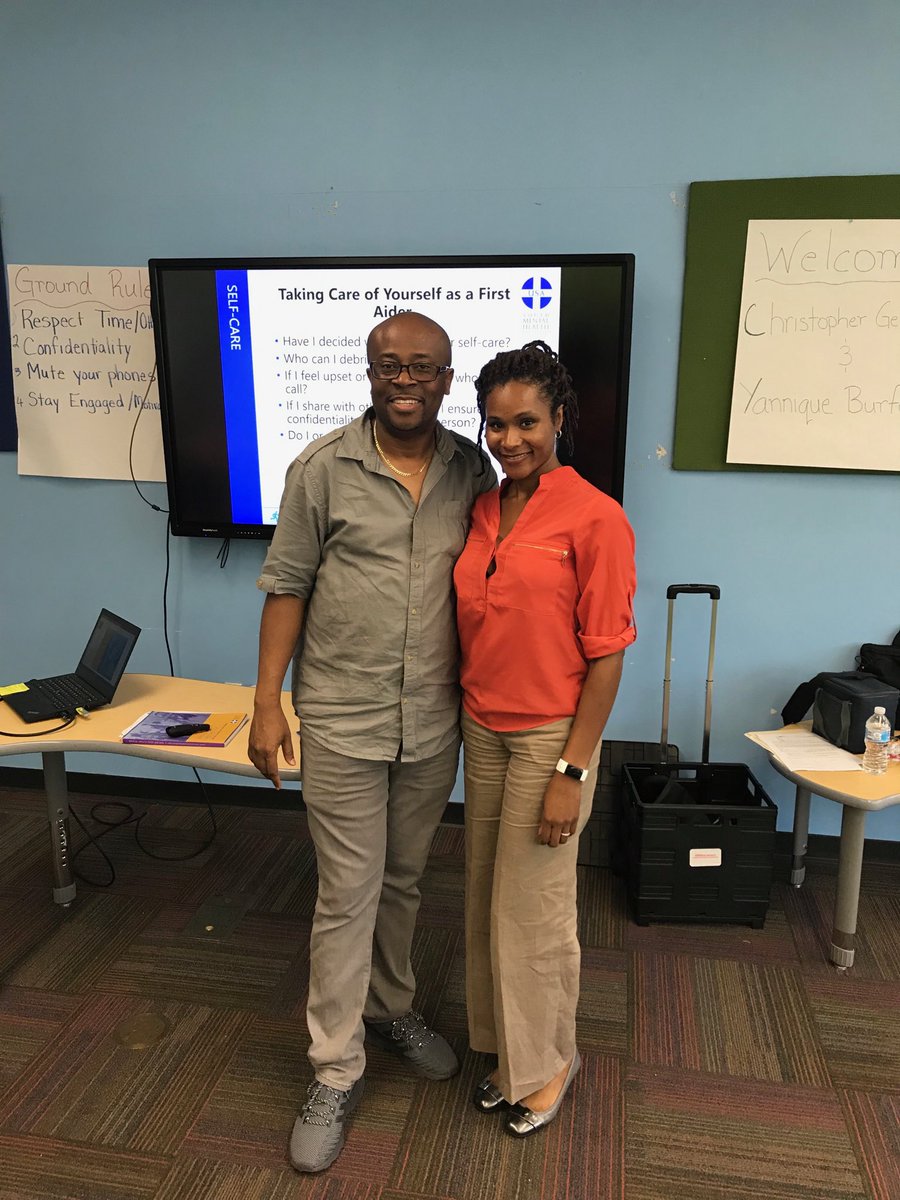 The Cavaliers spent Sat.  participating in the Youth Mental Heath First Aid course led by Dr. Gentles &amp; Ms. Burford! I’m so proud of Dr. Gentles on becoming a national certified trainer &amp; then organizing an opportunity for the staff to be trained together! Great leadership!!