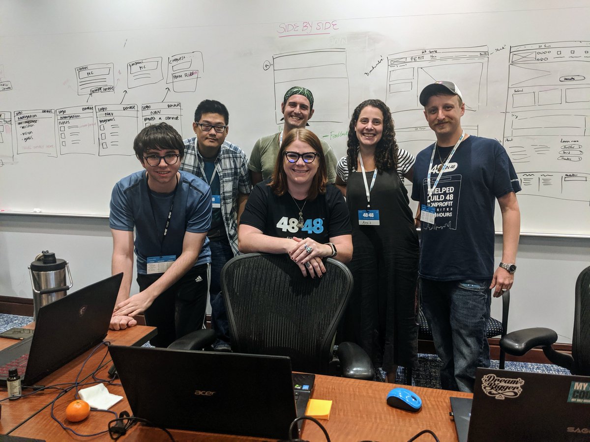 SidebySideClub's tweet photo. Big news: Just got back from meeting Team #Qutee at #48in48. These amazing volunteers are using their technology and marketing expertise to craft a new website for #SxSbraininjury- in just 48 hours!!!
Please join us in thanking our team for this amazing gift! https://t.co/y4ErsFJc4p