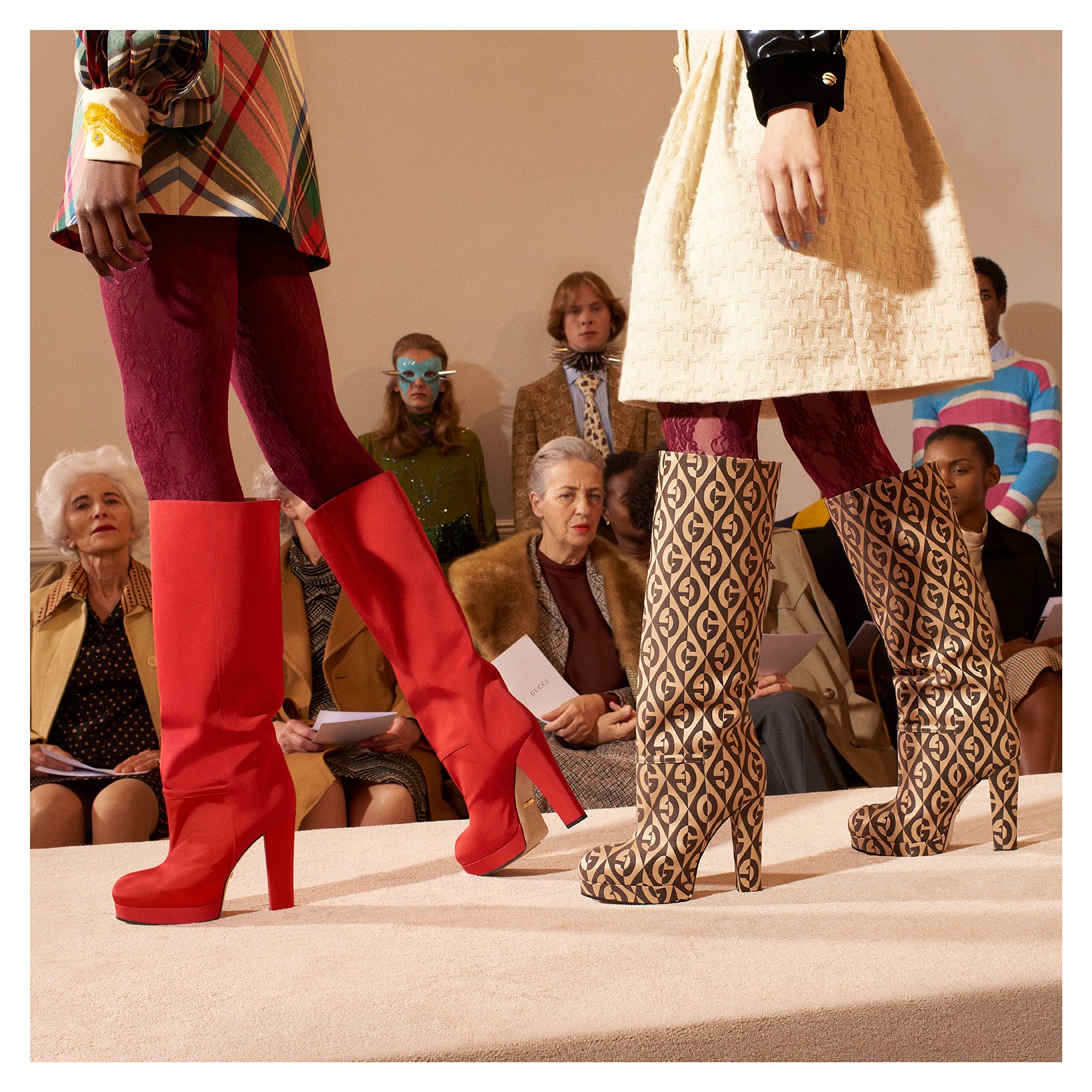 gucci X: "Pull-on high boots and loafers by a gold-toned chain heel, from #GucciFW19 by #AlessandroMichele. Discover more https://t.co/qFpJ4SYAwH. https://t.co/JoCFbSt8RI" / X