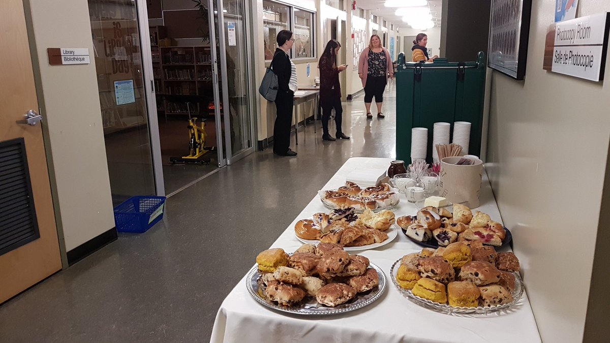 Coffee and treats are ready!! Registration is open! #EdCampVic is on today! Come join us for collaboration, learning, and sharing!