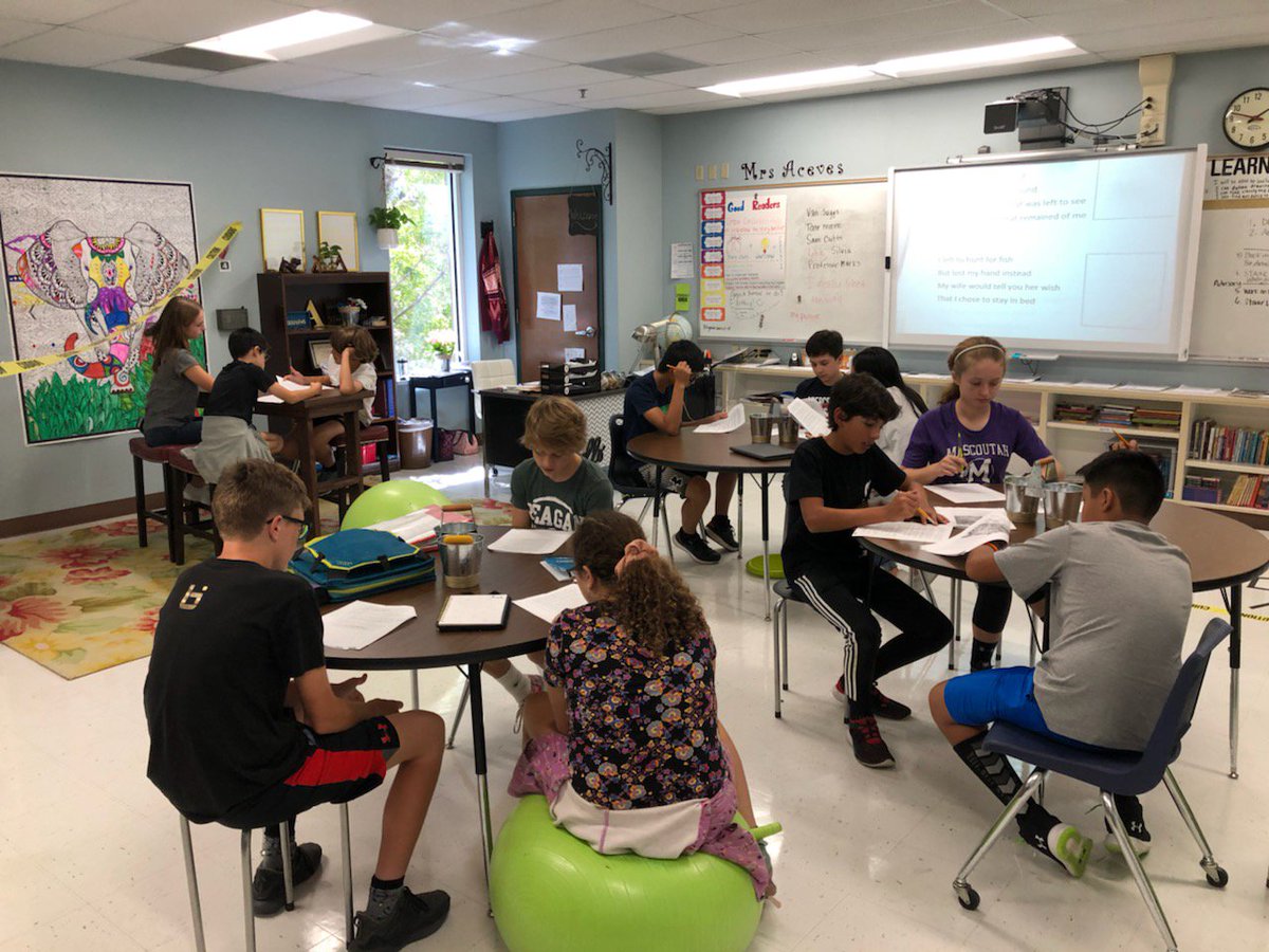 elar_gt's tweet photo. 6th, 7th, and 8th grade @bushneisd students work together during STAAR review sessions, a collaborative effort between different classes.  #OneFamily #TheBushWay @ReadWriteNEISD https://t.co/iqDioaFKLg