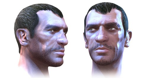 Sean Wenham on X: Early designs for Niko Bellic and final 3D model.  Rockstar North  / X