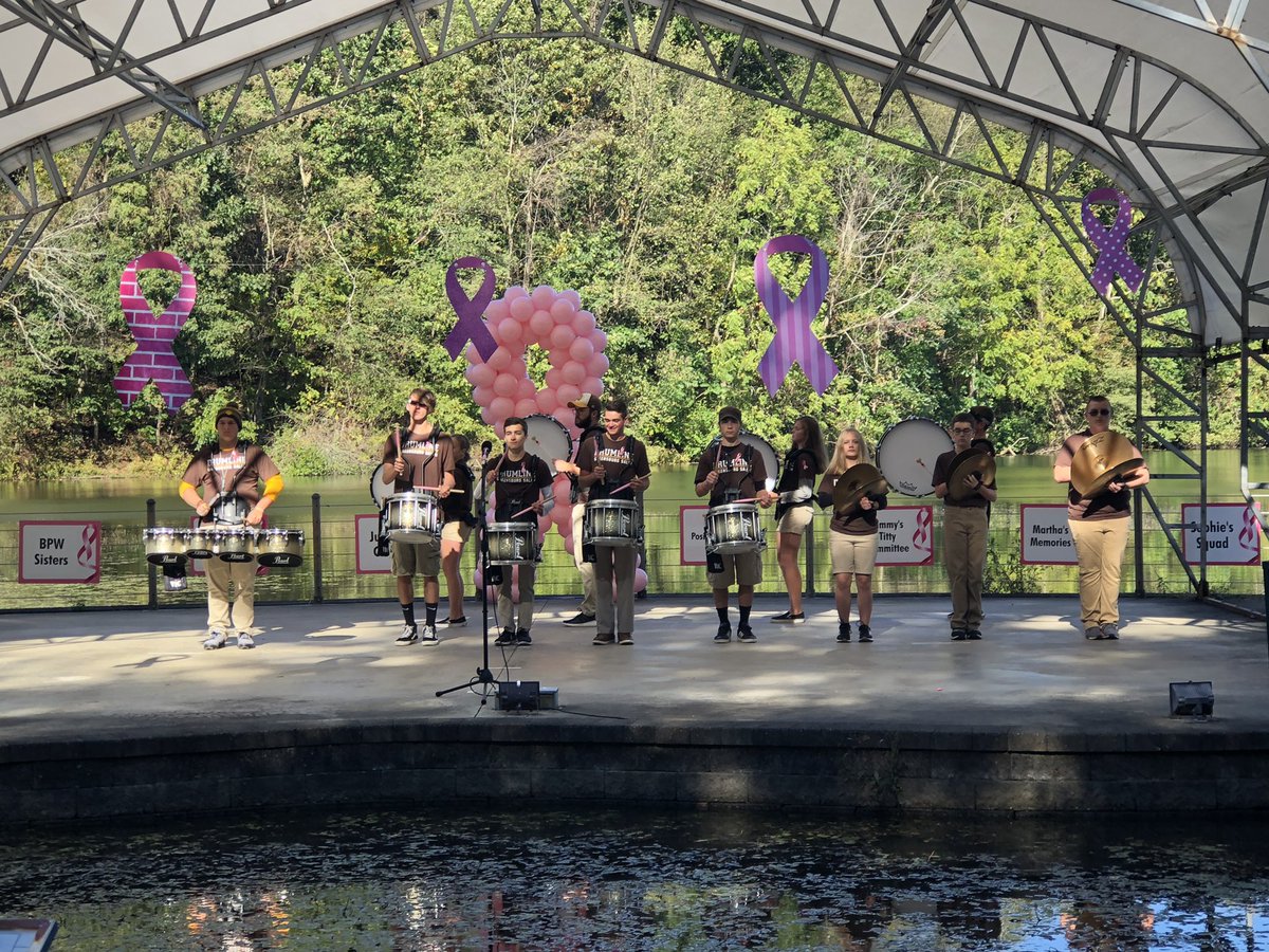 GSDrumline's tweet photo. Happy to help kick-off Westmoreland Walks, Taking Steps Against Breast Cancer! 💕 https://t.co/WobcXCgEXr