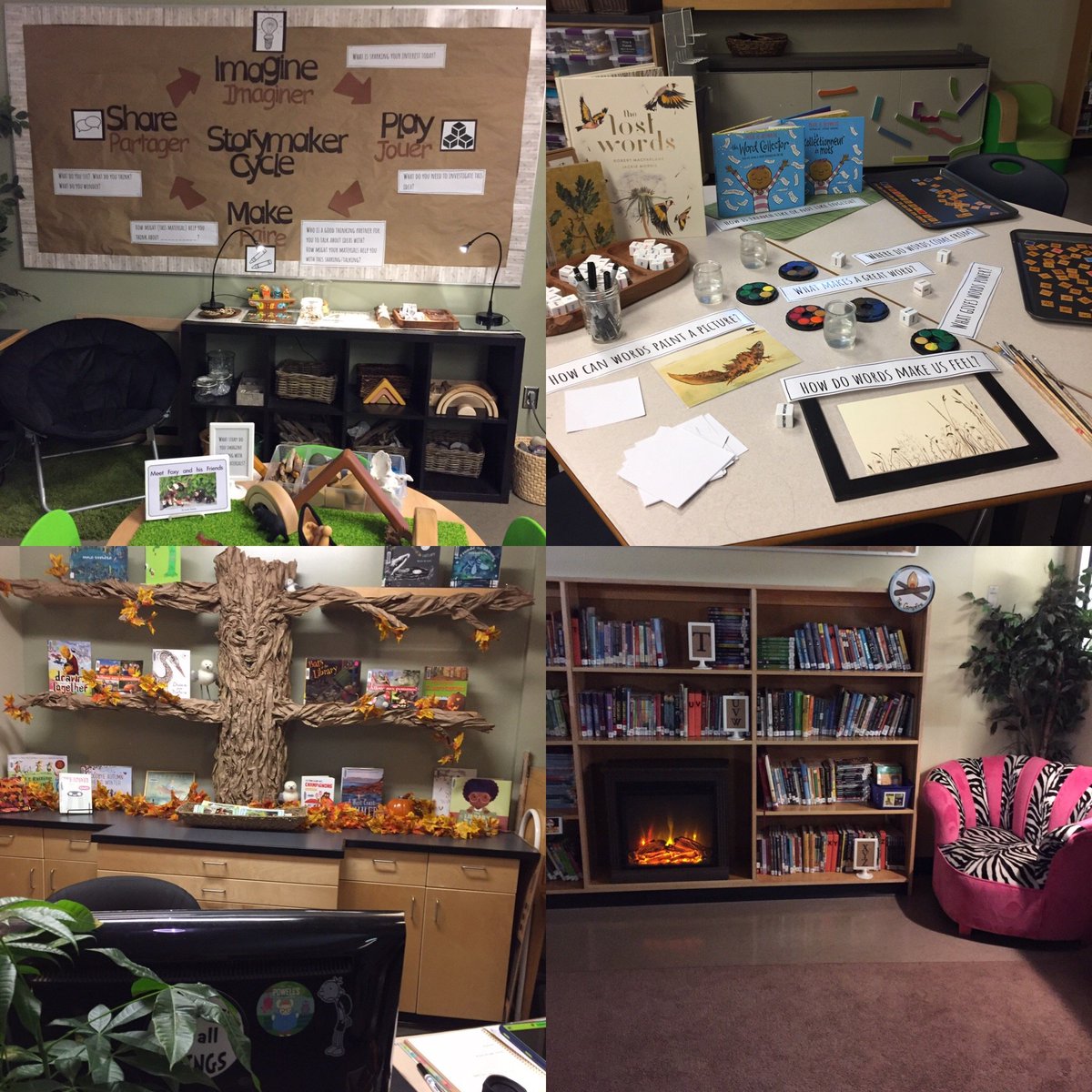 Enjoying <a href="/Raineypowell/">Lorraine Powell</a>'s amazing learning commons space at Willows Elem. I'm looking forward to a great day of learning and sharing <a href="/EdCampVic/">EdCamp: Transforming Libraries</a>! #SD61 #SD62 #SD63