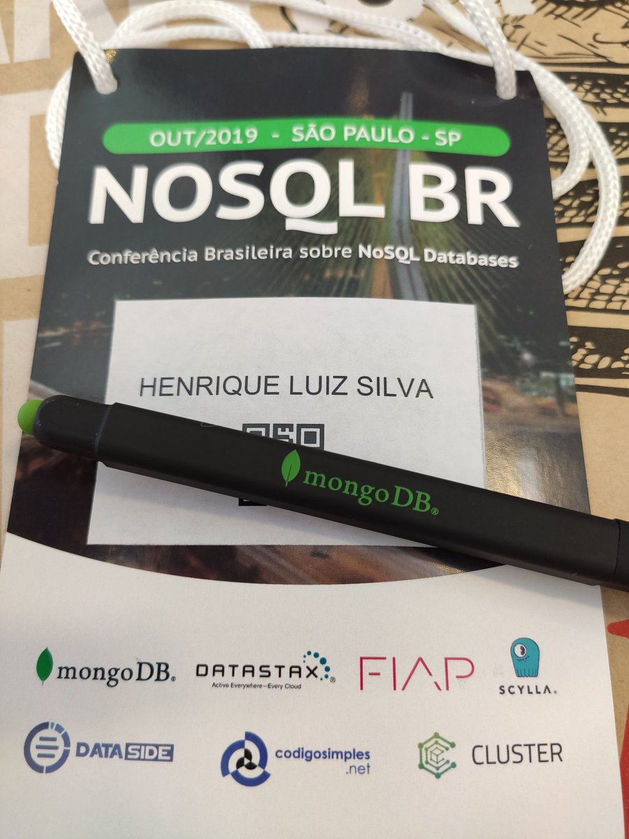 HenriqueLuizz's tweet photo. Marcando presença na #nosqlbrconf !!!! #nosqlbr https://t.co/5WQk1yd4gc