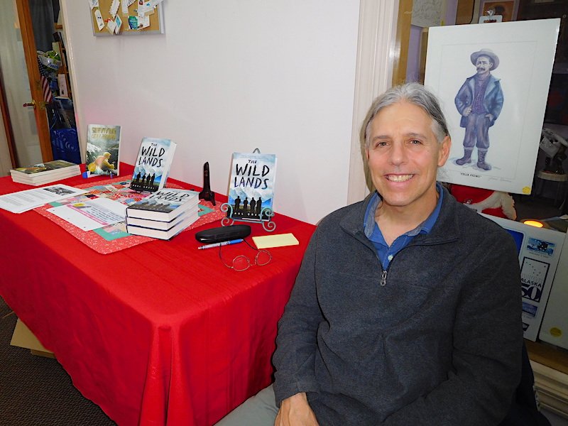 paulgreci's tweet photo. Thanks Alaskana Raven Bookstore for hosting me last night. It was really nice to see the smiling faces of old and new friends after a busy week of #teaching. #alaskabookweek @ImprintReads @MacKidsSL @MoveBooks #librarians #Teachers #yalit https://t.co/2DoCK4VSGh