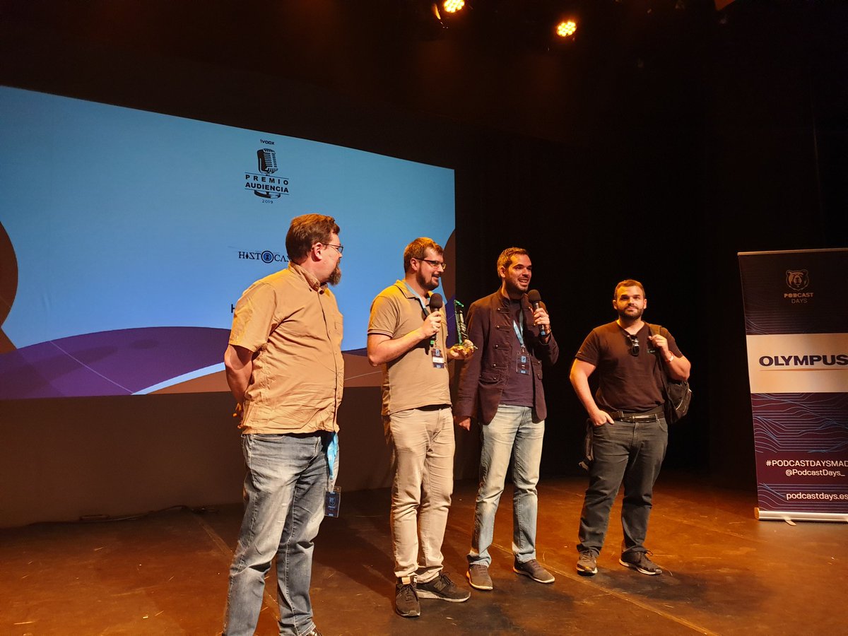 PodcastDays_'s tweet photo. Y seguimos!
El premio @ivoox en la categoria de Historia y creencias es para...
@HistoCast! 🤩
#PodcastDaysMadrid https://t.co/BOmSYT3q8h