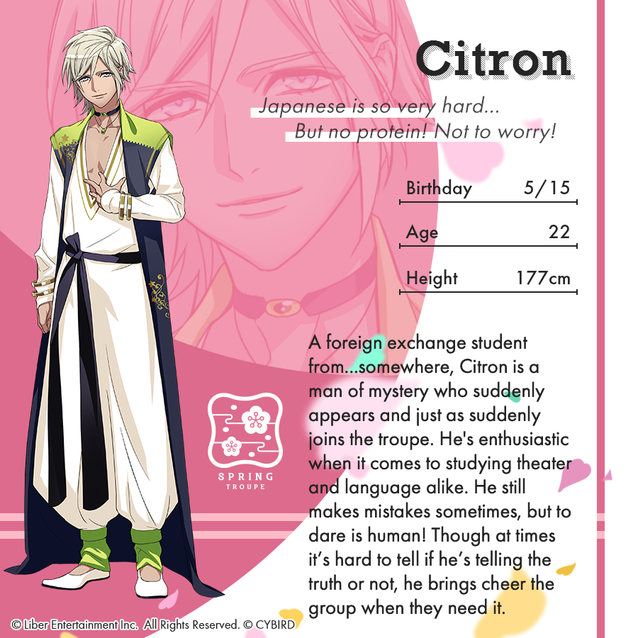 A3 English Official Last But Not Least From Spring Troupe Is Citron Mankai S Most Masterful Language User If You Can Decipher Him That Is A3game T Co 74ib9phoz9