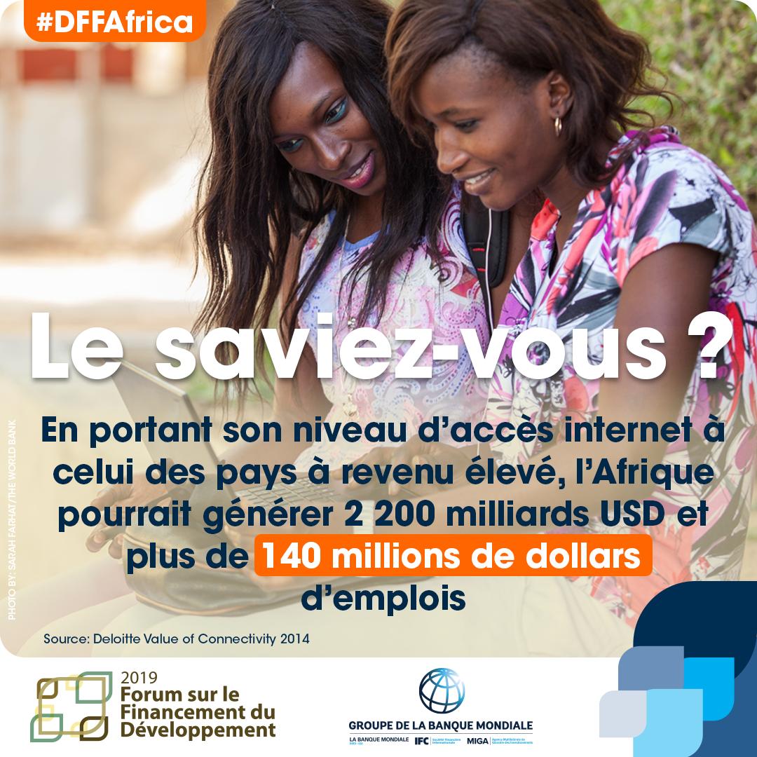 Banquemondiale's tweet photo. L'Afrique subsaharienne, qui est la région la plus jeune du monde, est prête pour une transformation #numérique qui pourrait bouleverser sa trajectoire de développement.
#DFFAfrica https://t.co/R6EYtGg9Sg