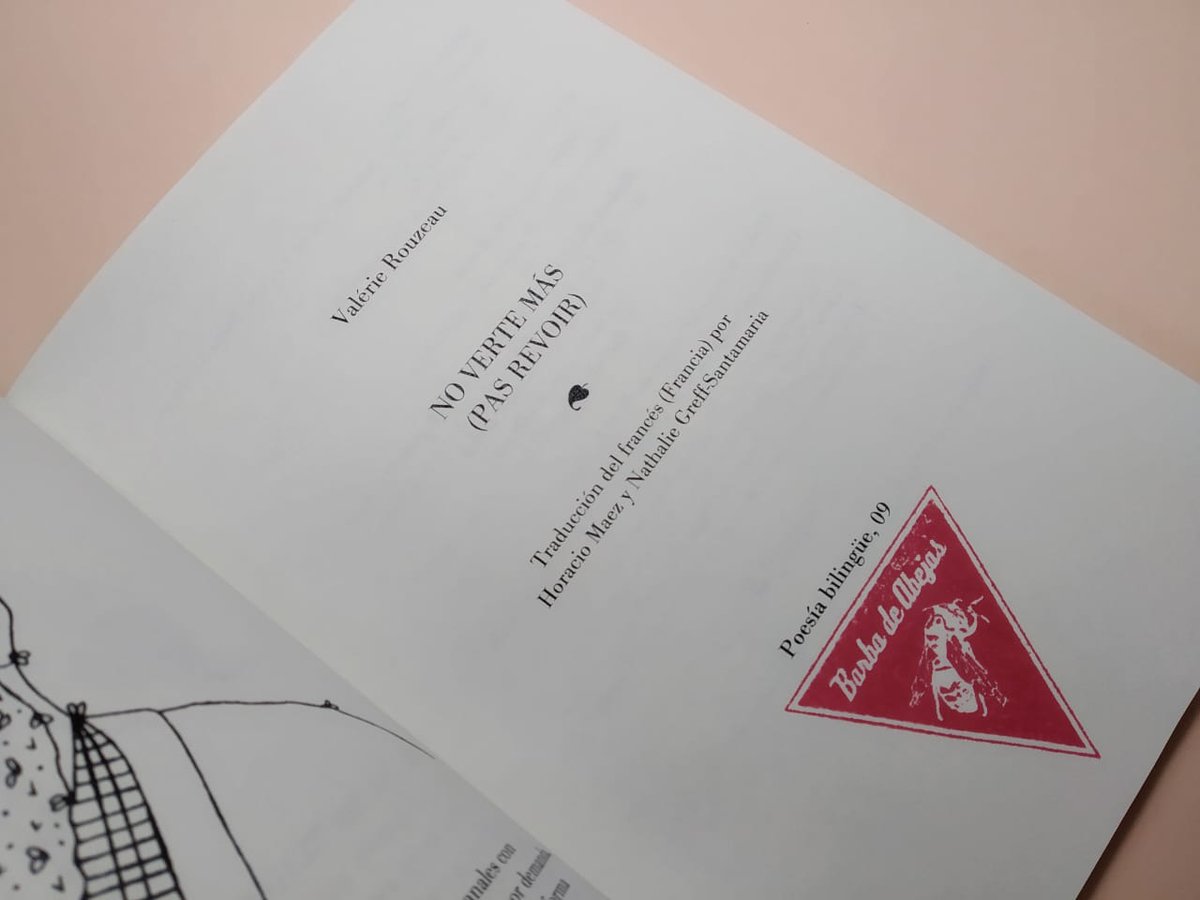 AViceVersa's tweet photo. ¡Ya está disponible! ¡Cuánta felicidad! Pueden encontrar "No verte más" (edición bilingüe de "Pas revoir" de Valérie Rouzeau) en @eternacadencia y otras "colmenas" del país (https://t.co/7OCDCN8vlC) o encargarlo (https://t.co/VtLUViefLo). https://t.co/Z79RhbFEle