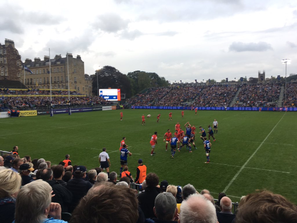 Good to be back at The Rec to watch @bathrugby with <a href="/nigellaughton/">Laughton</a>  thank you Paul and Wendy for the tickets!
