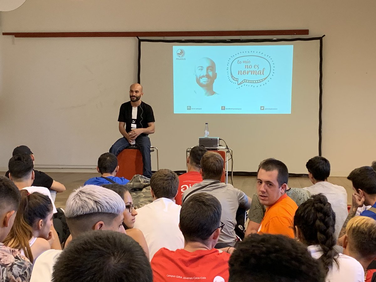Lecciones de vida de @drvaydreamers de <a href="/PEGVSUSSPORT/">FUNDACIÓN PEGASUS</a> en el proyecto #GIRAJovenes de <a href="/CocaColaEP_es/">Coca-Cola EP Iberia</a>  <a href="/enevolucion/">enEvolución</a> @SomosQuiero  #gestiondeemociones #superacionpersonal