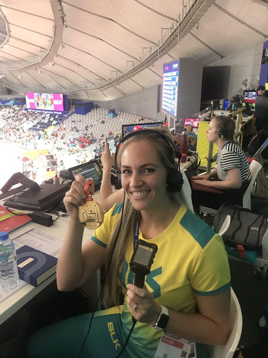 BBCWSSport's tweet photo. Tune in to #BBCSportsworld now to hear from new WORLD CHAMPION 🥇

@thatjavelingirl talks us through her winning throw 🇦🇺 https://t.co/QppXDxgM97