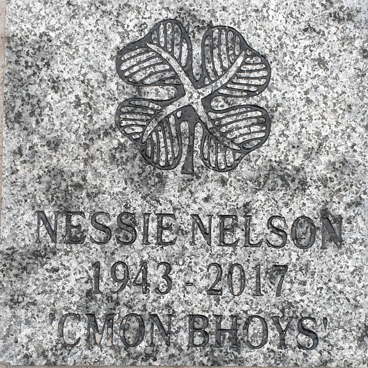 coylson's tweet image. Finally clapped my eyes on this little beaut today! @SimonC0yle gave me this as a gift last Christmas.  She lies just to the right of Billy McNeil on the new section of paving stones. She will be at every single home game till the end of time.  #thankslove #mumforever #missyamum