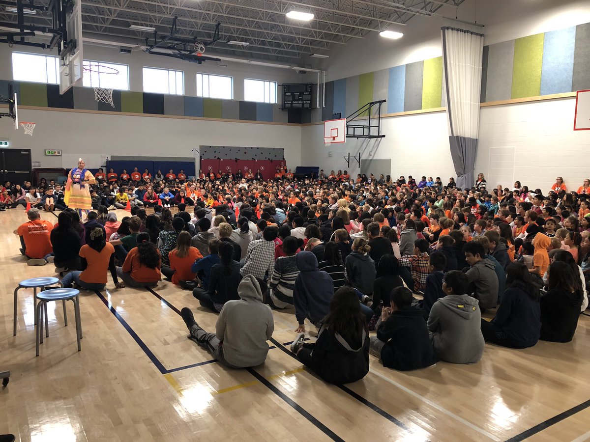 Orange Shirt Day Assemblies and activities throughout the week at École South Pointe. Informative and challenging. <a href="/PembinaTrails/">Pembina Trails SD</a>