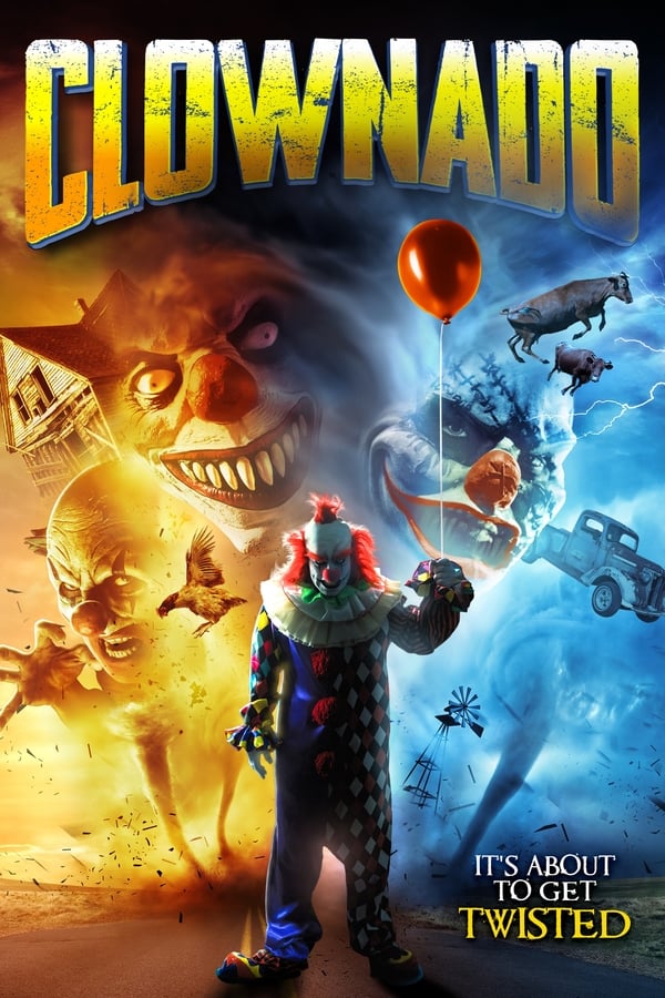 FileSharetop1's tweet image. Clownado (2019)Ke stažení na bit.ly/2wKIabd
Prokletý pekelný cirkusový klaun se vydal na pomstychtivý masakr pomocí tornád. Striptérka, imitátor Elvise, řidič kamionu, dospívající útěkář a chlápek byli chyceni v nadpřirozené bitvě mezi  ženou a klaunem z pekla.