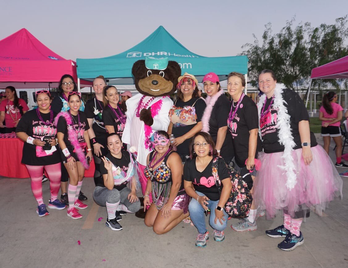 drtedebear's tweet photo. In October we wear pink for all the strong beautiful women who are fighting, survived or lost the fight to Breast Cancer. It sure was a beautiful morning to love your Cha Chas! #DHRHealth #LoveYourChaChas #BreastCancerAwarenessMonth https://t.co/vWmm7f4YHN