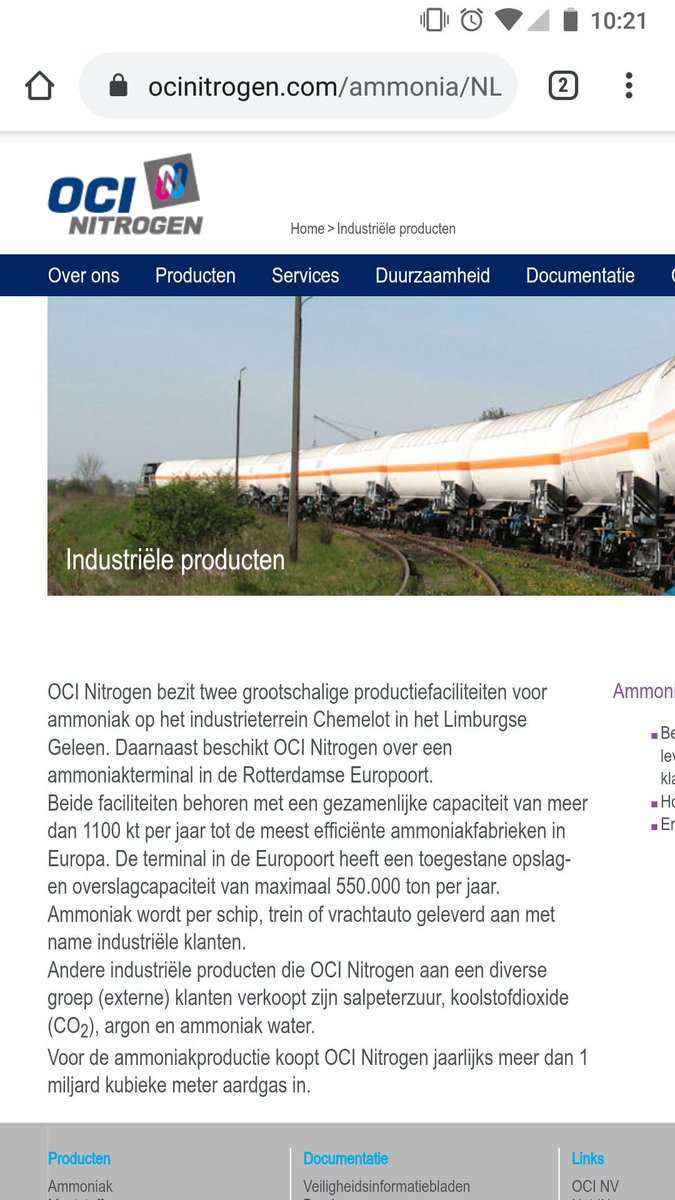 Maarten416's tweet photo. @WijdenesZeger @mjhniessen @BoerenvanNL Er zijn fabrieken die heel veel Ammoniak produceren waar men niet van weet waar ie blijft. Dat is niet alleen kunstmest productie... https://t.co/KJIOzlrwpt