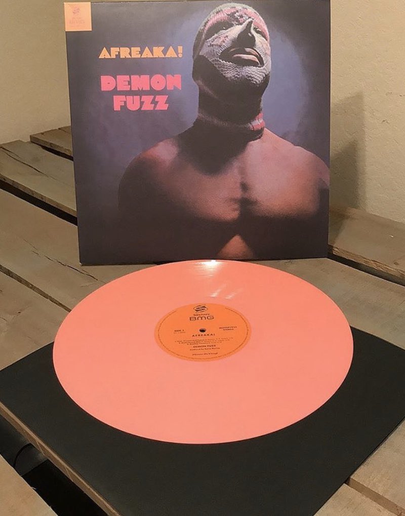 SaturdaysOnMars's tweet photo. Afreaka! Such a unique recording...such a collection of musicians....recorded in 1970. A cherished part of my collection. #afreaka #demonfuzz #nowspinning #pinkvinyl #coloredvinyl #vinyljunkie @soundopinions @nprmusic @RollingStone https://t.co/JoOZlOXvoq