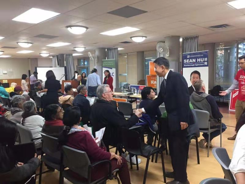 SeanHuCPC's tweet photo. Last night's all-candidate debate was a good one; thank you to the organizers and residents attending the event. https://t.co/atQZYMF2fI