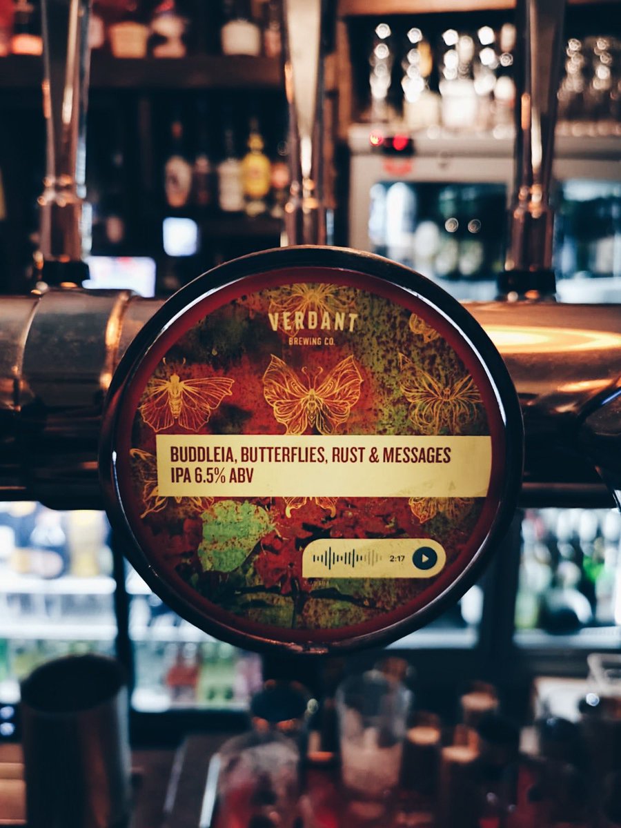 Buddleia, Butterflies, Rust &amp; Messages 💐🦋💬 This <a href="/VerdantBrew/">Verdant Brewing Co 🍻</a> #IPA is one you can’t miss come in and get it before it goes! #CraftBeer