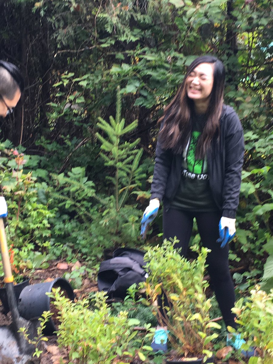 Great day of tree planting in @cityofcoquitlam at #scottcreek. Thanks to all the @TD_Canada and community volunteers. #TDReadyCommitment