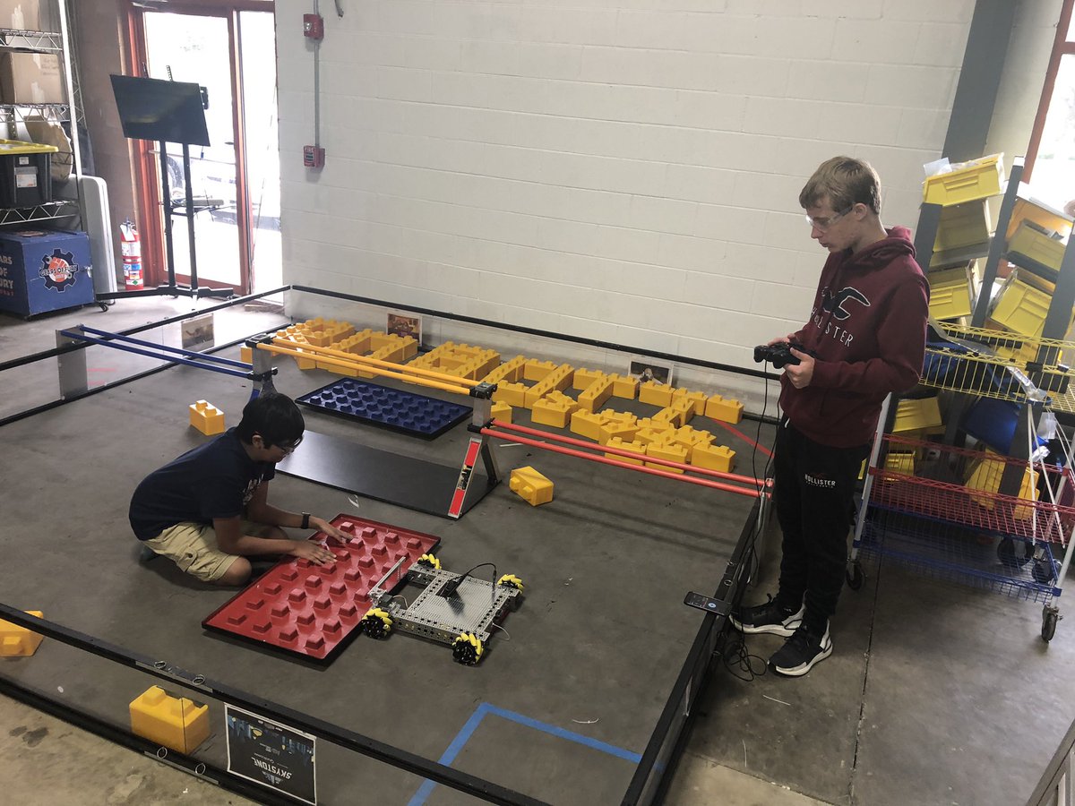 Got to see <a href="/REVOLUTION14792/">Revolution/FTC</a> in action today, working on their autonomous programming. Keep up the good work, team! #skystone