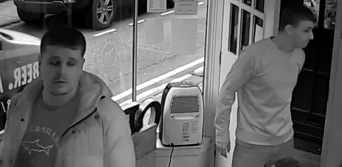We’ve just had a visit from these 2 men who think it’s ok to walk out of a shop without paying. Please share and if you know who they are let us know. #Knutsford <a href="/PoliceKnutsford/">Knutsford Police</a>