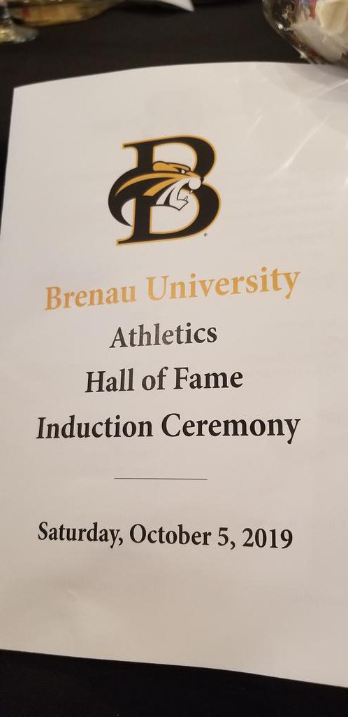 Always a treat to see and honor our alumnae athletes #goldentigers #brenau