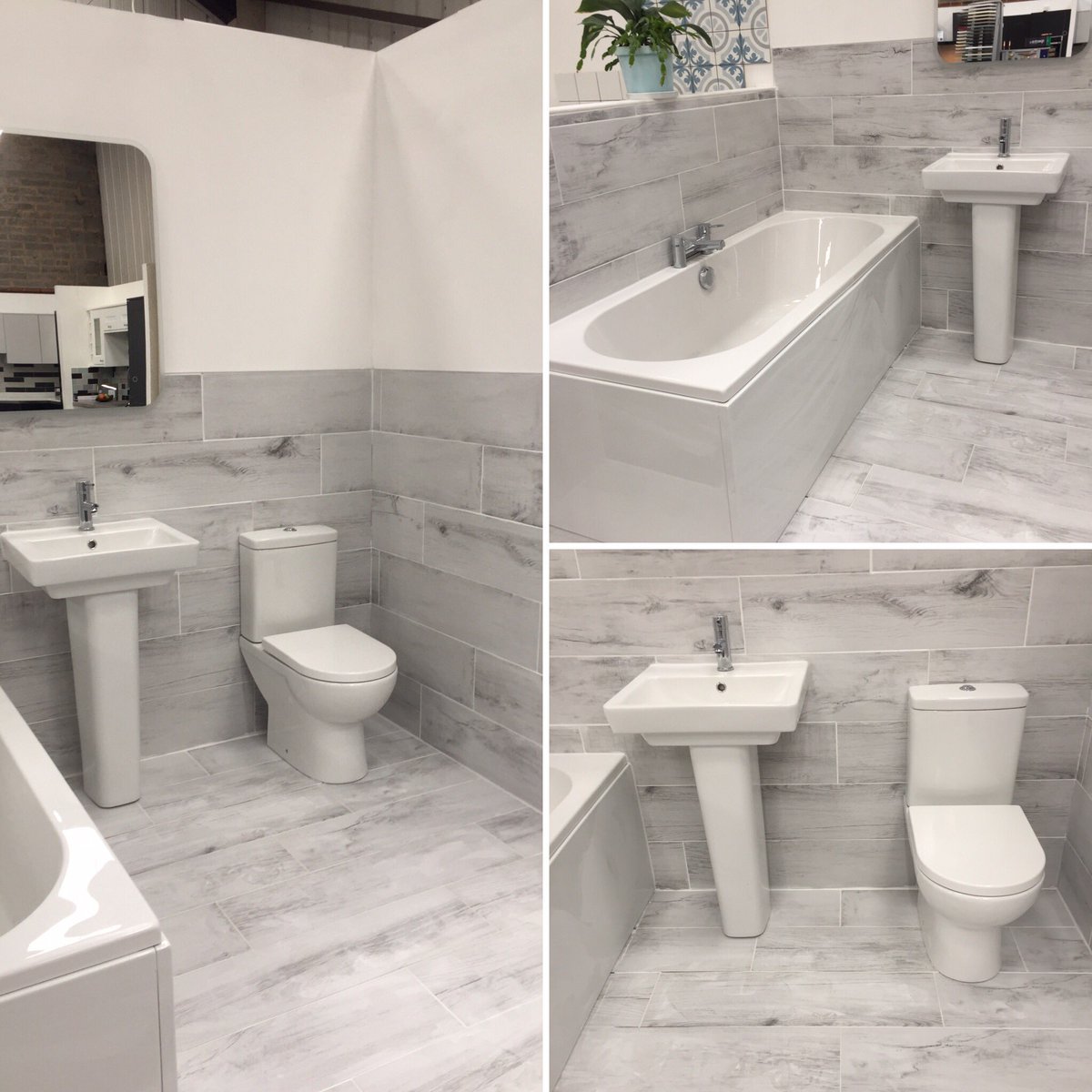 WeighbridgeKbb's tweet photo. Loving our Norway White tiled bathroom in our Leominster showroom. Pop in for a free no obligation quote.#weighbridgekbb #Leominstershowroom #bathroomdesign @ShopLeominster https://t.co/lBuRaTa6fd