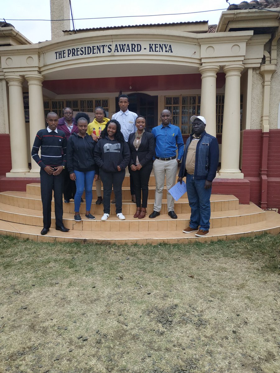 presidentsaward's tweet photo. With Kenya Medical Training College-Eldoret. Principal- Mr. Daniel Kimwetia, Award Leaders Calvin Kipsaina and Needy Tallam.We celebrate you on this #WorldTeachersDay You are among hundreds of our teachers who volunteer to deliver the Award. #worldready @Kmtc_official @intaward https://t.co/h5fRIpZZYP