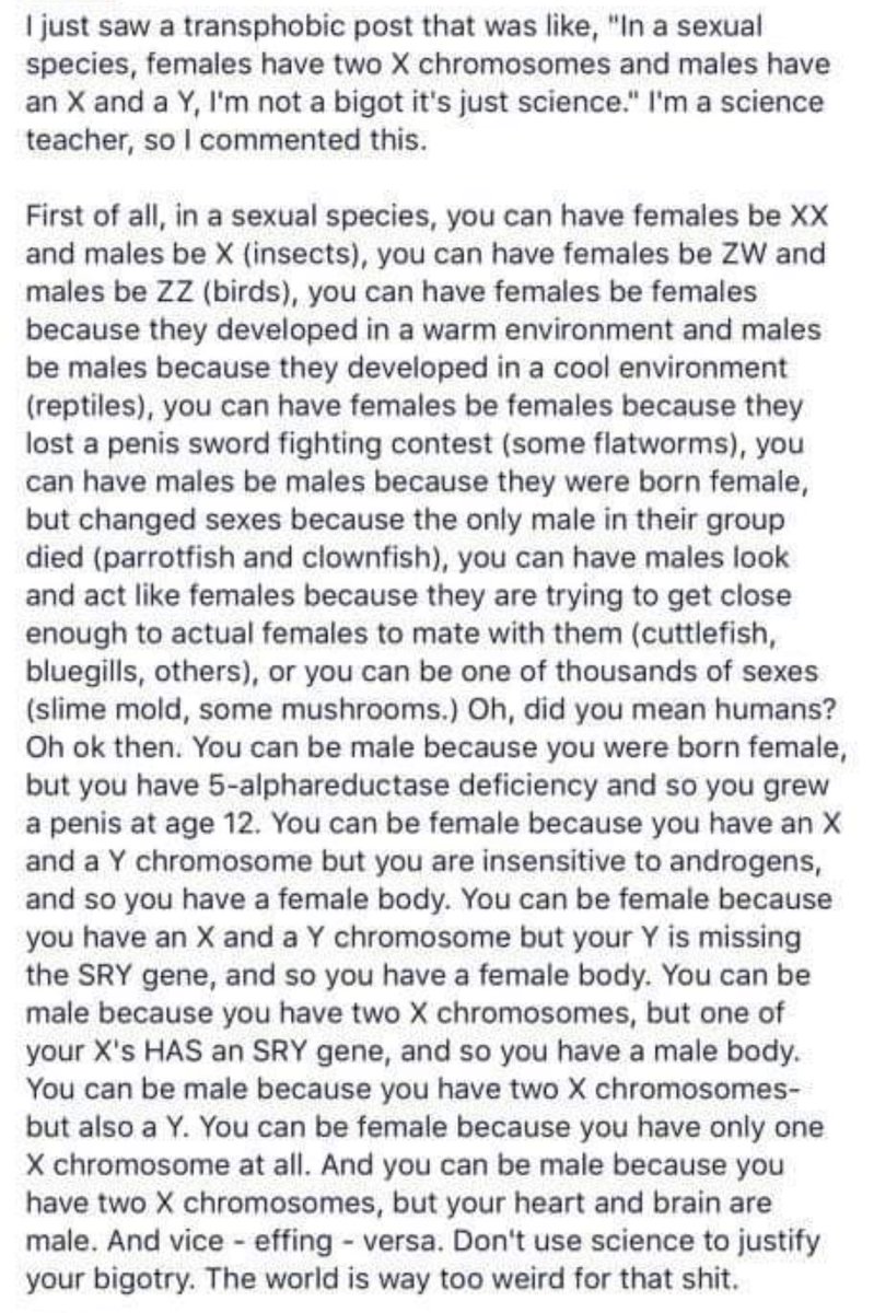 exmo_thanos's tweet image. Another, you say “gender is eternal and non-binary”. You know what science says about this? Here I will leave some things to read through. Once again you are wrong here again. #genderIsNotBinary #science
