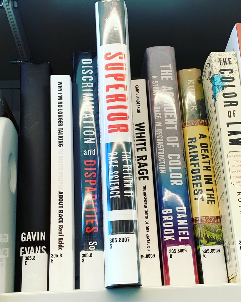 kylemarian's tweet photo. Snagged my copy of @AngelaDSaini’s #Superior from the new @QPLNYC at #HuntersPoint.

Ready for @500wsNYC #STEMBookClub &amp; the Nov3 #ScienceAndRace #AcademicStandUp @caveatnyc

Also psyched to see @renireni’s book in great company at NYC libraries! https://t.co/2ESPyFlXpW