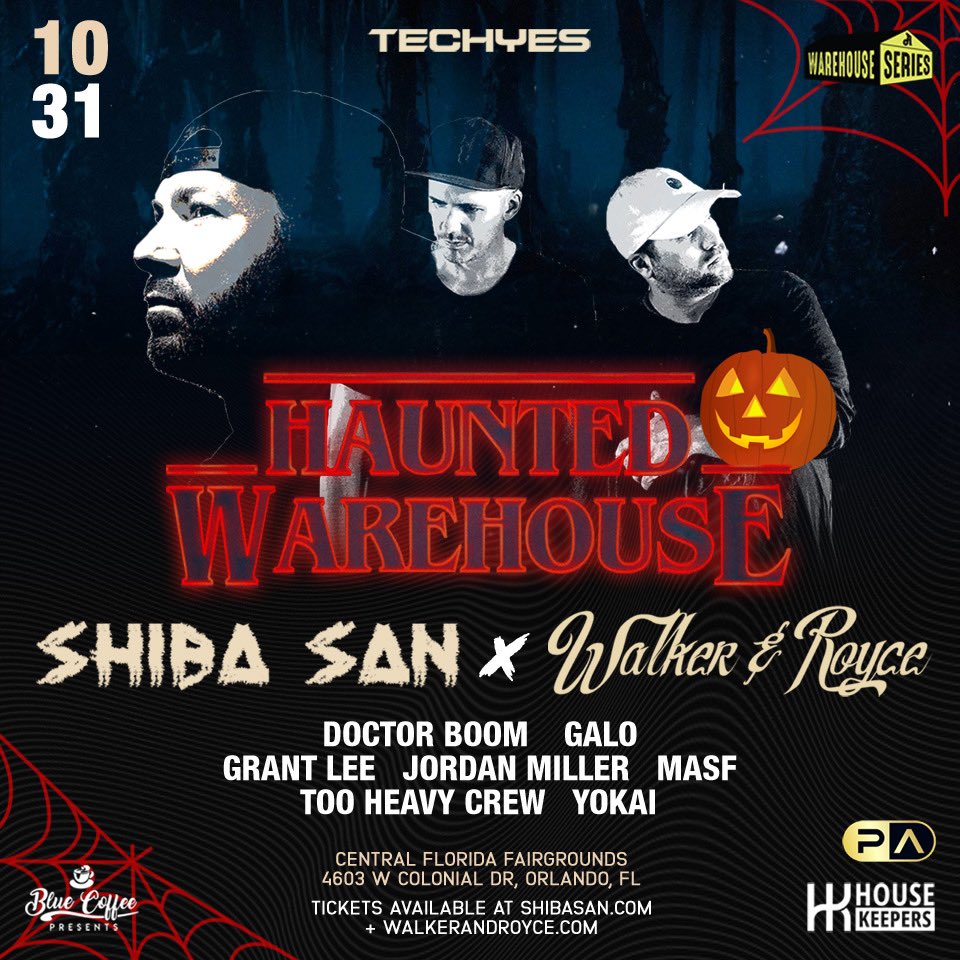TooHeavyCrew's tweet photo. 🚨‼️ SURPRISEEE‼️🚨 the heavy boys are on the bill with the squad for what will be the craziest Halloween warehouse party with @ShibaSanMusic + @WalkerAndRoyce 🐣🎃 ⚰️⛓🎉🎉 Techyes x House Keepers x Blue Coffee Presents #Boogydown #Housemusic https://t.co/UTB36vHQIc
