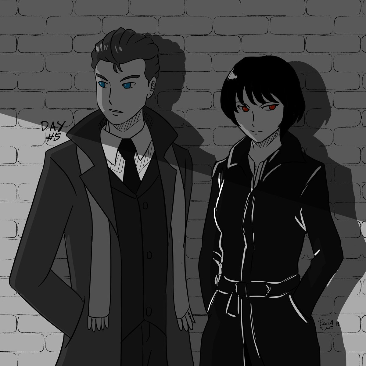 eveneechan's tweet photo. Day 5 #Inktober2019
"Auror Scamanders"

Base on @bungkusleis 's request, Theseus Scamander and Tina Scamander-Goldstein in auror mission with detective vibe *^*

#FantasticBeasts https://t.co/P2BQNR22Re