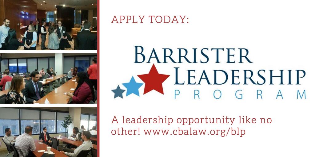 ColumbusBar's tweet image. Attorneys with 10 or fewer years of practice: apply for the Barrister Leadership Program today! Built by lawyers for lawyers, this program will teach you professional and altruistic skills &amp;amp; help you build a strong network of colleagues. Learn more today: bit.ly/2LM7s11