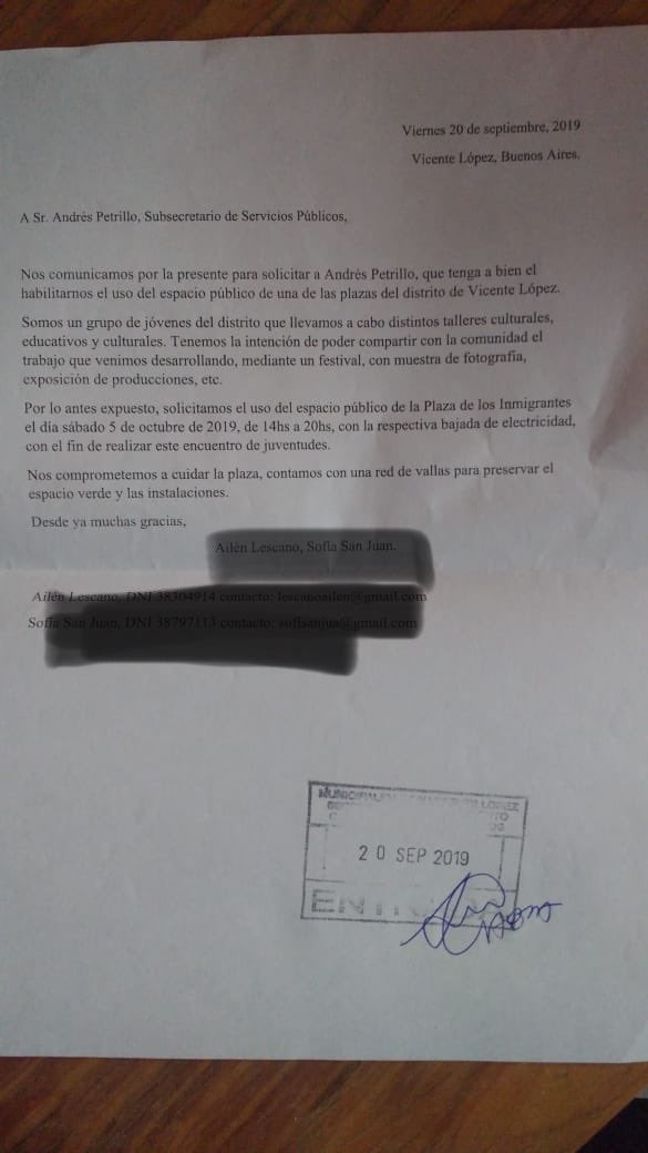 JoaquinNoyaok's tweet photo. En #VLopez de @jorgemacri solo el oficialismo puede hacer actividades en plazas
Presentamos las notas en tiempo y forma, NUNCA CONTESTARON y hoy la plaza está cerrada
Parece q Jorge Macri se llevó a marzo la materia democracia
BASTA DE AUTORITARISMO
#SiVosQueres
#ElPrimoTambien https://t.co/BWlM4r5IBa
