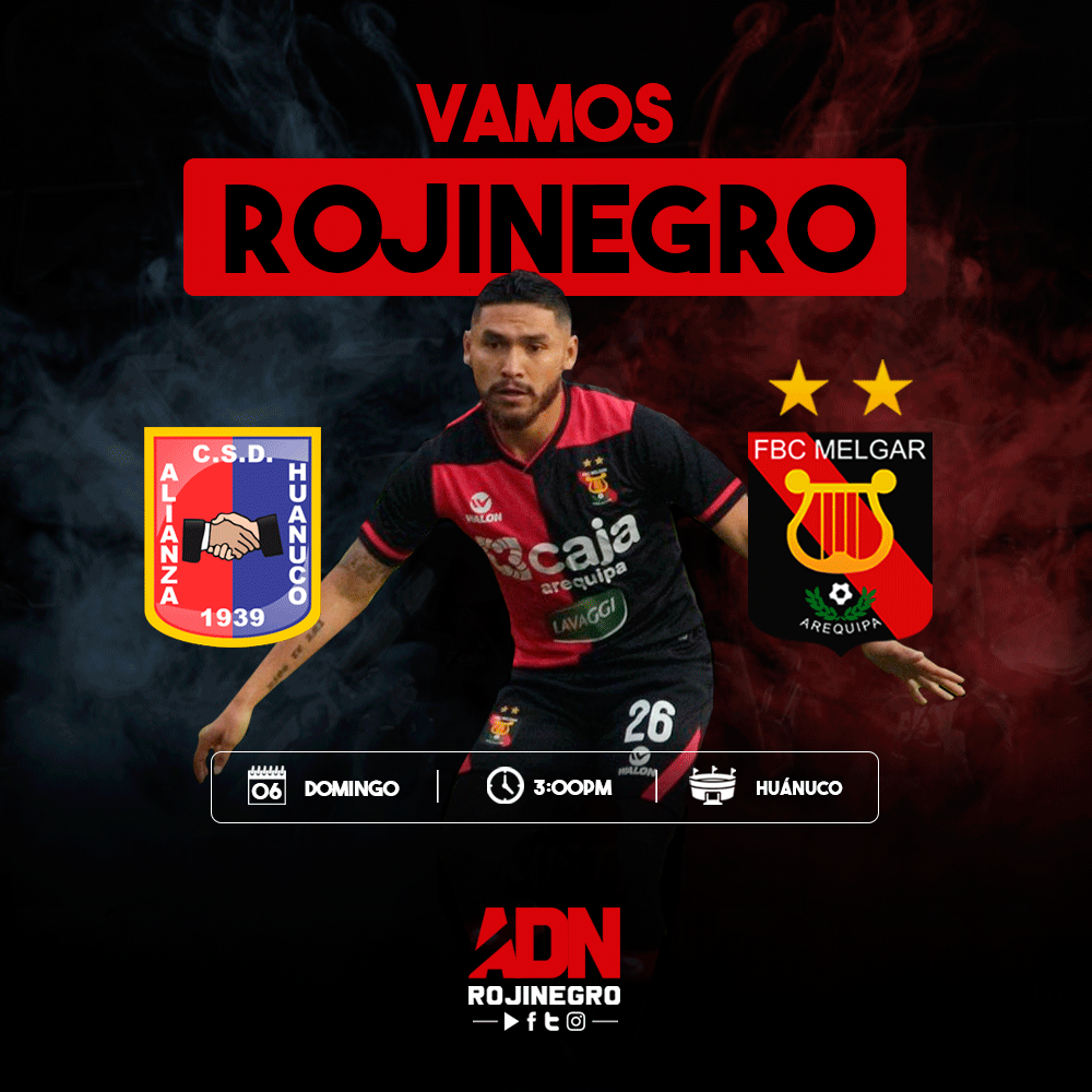 adnrojinegro20's tweet photo. Vamos con todo #Rojinegro 🔴⚫️
⚽️ #AUniversidad Vs #Melgar
📆 Domingo 06 de Octubre
⏰ 3:00pm / 🏟 Huánuco
Señal: Roliz Tv
#Liga01 #Clausura https://t.co/iwykIWPLyy