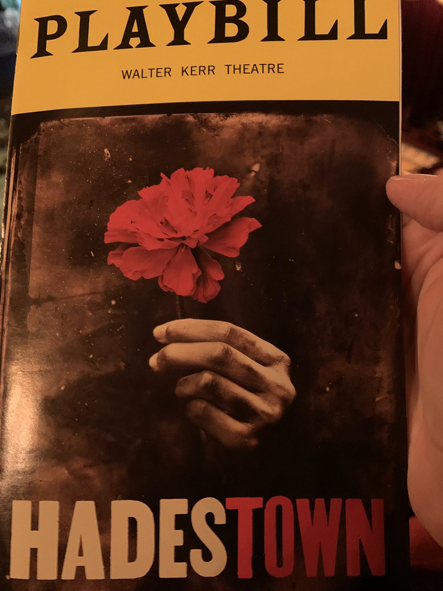 natalieknowhow's tweet photo. Hadestown, winner of many Tony awards.  Show #117?  #bucketlistto100andbeyond https://t.co/avpWOzZn2e